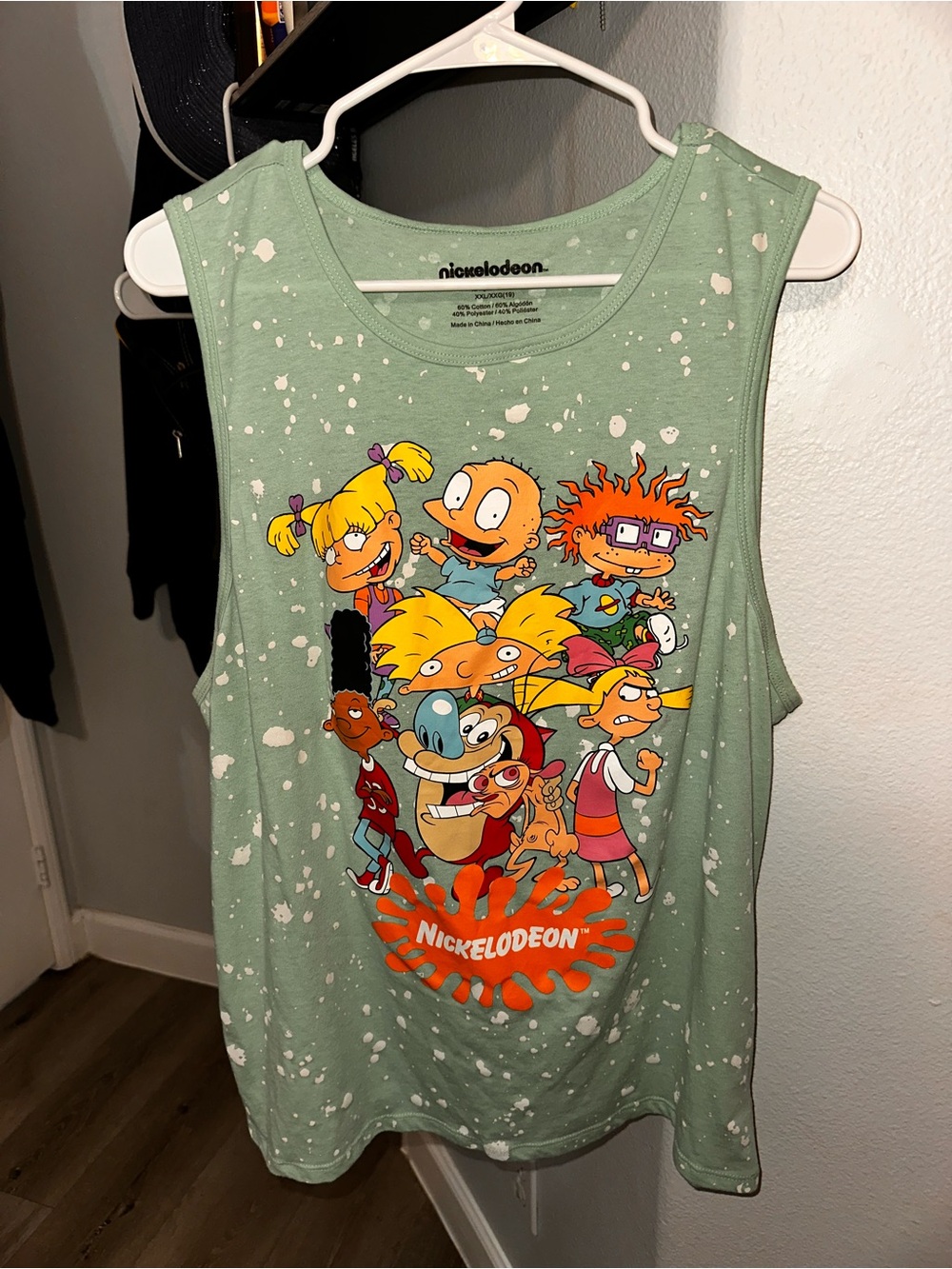 Nickelodeon Green Rugrats Character Muscle Tank
